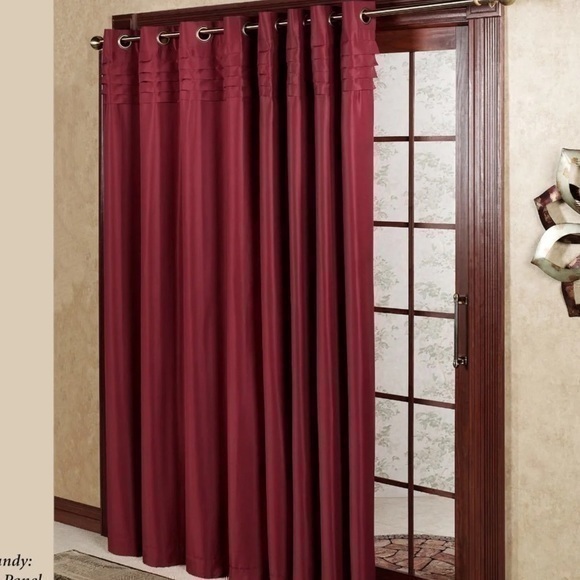 2 Pleated Matte Sheer Grommet Panels - Picture 1 of 2